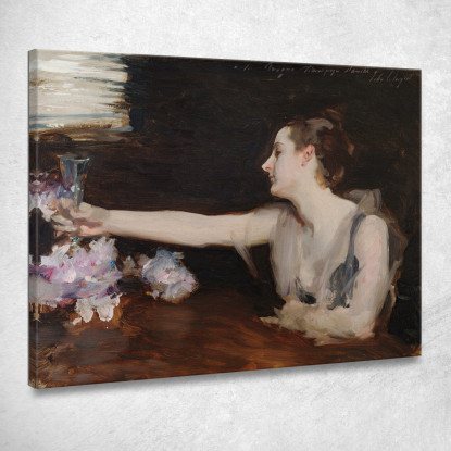 Madame Gautreau Beve Un Brindisi John Singer Sargent jss143 quadro stampato su tela