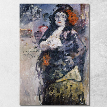 Carmencita Portrait De Charlotte Berend-Corinth En Costume Espagnol Lovis Corinth lcr111 tableau impression sur toile