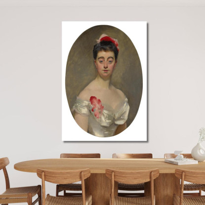 Madame Contessa Jacques De Ganay John Singer Sargent jss144 quadro stampato su tela