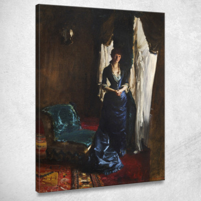 La Signora Paul Escudier John Singer Sargent jss145 quadro stampato su tela