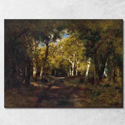 Nella Foresta Narcisse-Virgile Diaz de La Peña nvd33 quadro stampato su tela