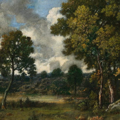 La Base Di Apremont Due Boscaiole Vicino A Due Stagni Narcisse-Virgile Diaz de La Peña nvd34 quadro stampato su tela