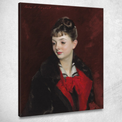 La Signorina Suzanne Poirson John Singer Sargent jss148 quadro stampato su tela