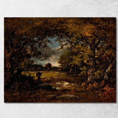 Paesaggio Narcisse-Virgile Diaz de La Peña nvd40 quadro stampato su tela