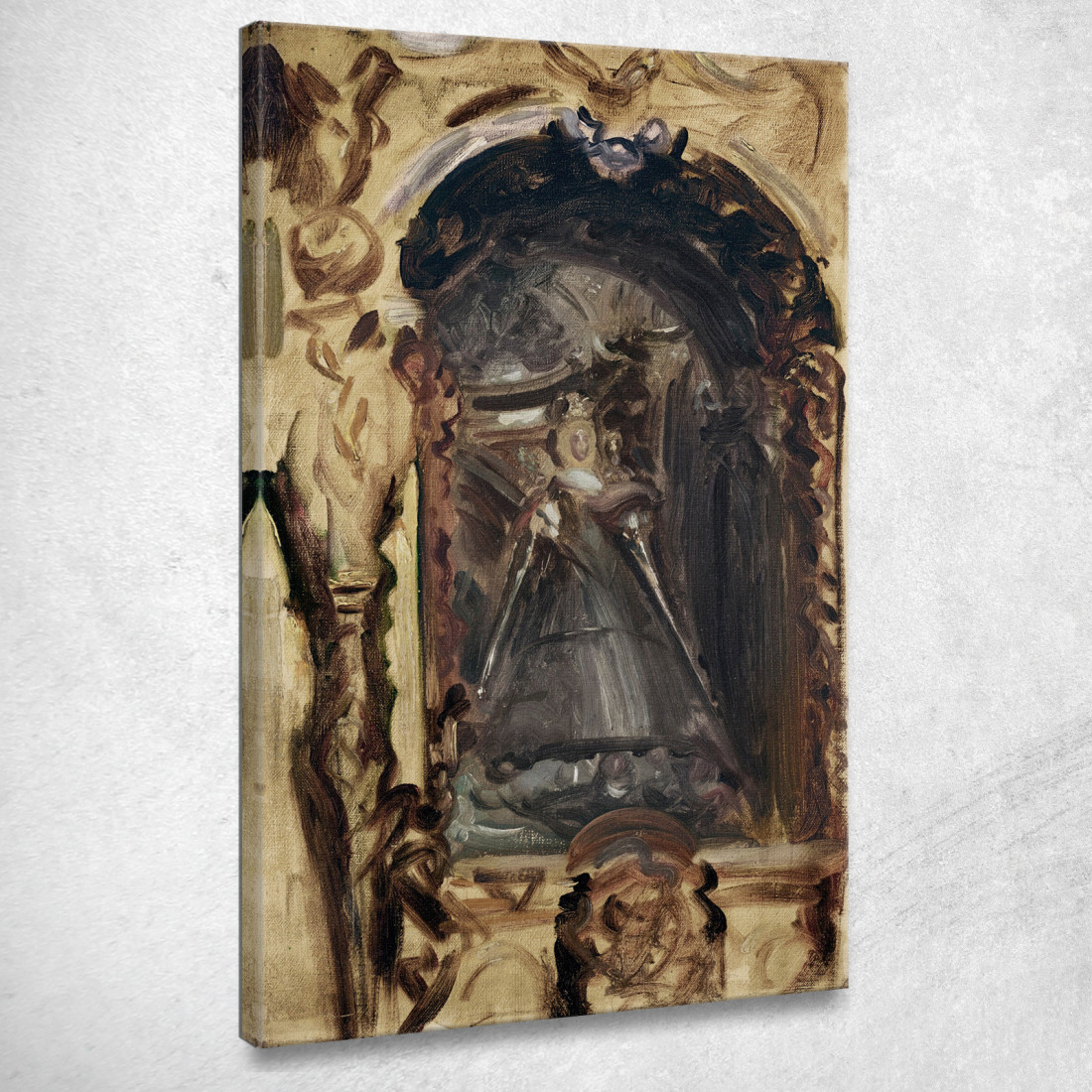 Madonna Col Bambino John Singer Sargent jss150 quadro stampato su tela