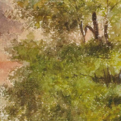 Veduta Di Una Radura Narcisse-Virgile Diaz de La Peña nvd83 quadro stampato su tela