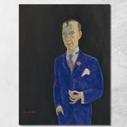 David Sprengel 1880-1941 Scrittore Critico Nils Dardel ndr7 quadro stampato su tela