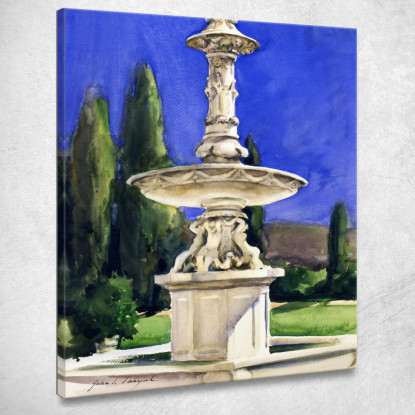 Fontana Di Marmo In Italia John Singer Sargent jss156 quadro stampato su tela