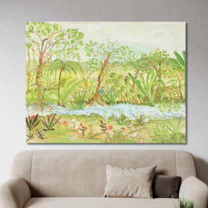 Paesaggio Esotico Nils Dardel ndr15 quadro stampato su tela