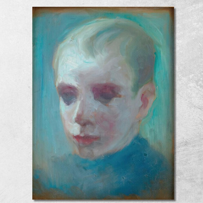 Testa Di Ragazzo Nils Dardel ndr17 quadro stampato su tela