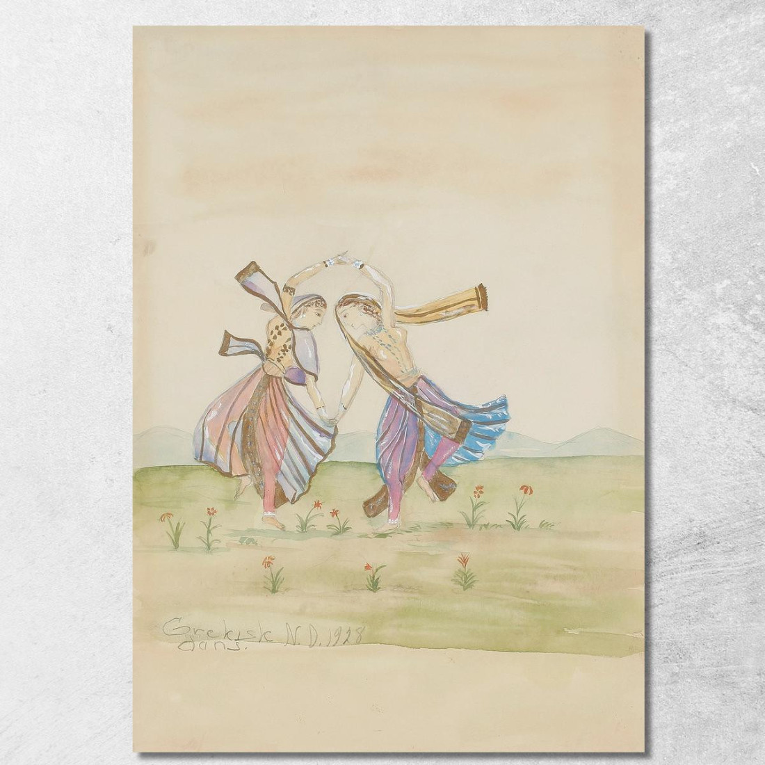 Danza Greca Nils Dardel ndr18 quadro stampato su tela