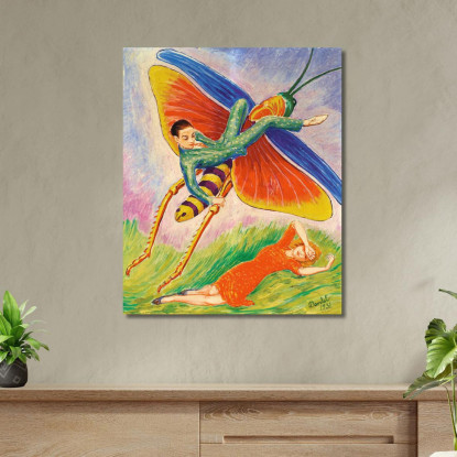 La Cavalletta Nils Dardel ndr19 quadro stampato su tela