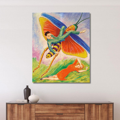 La Cavalletta Nils Dardel ndr19 quadro stampato su tela