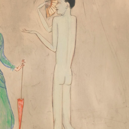 Conversazione Nils Dardel ndr25 quadro stampato su tela