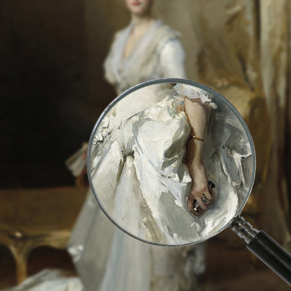 Margaret Stuyvesant Rutherfurd White La Signora Henry White John Singer Sargent jss157 quadro stampato su tela