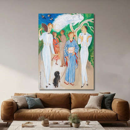 Pavoni Nils Dardel ndr37 quadro stampato su tela