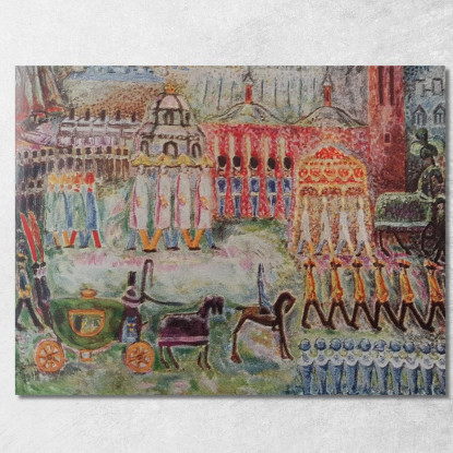 Paesaggio Urbano Nils Dardel ndr42 quadro stampato su tela