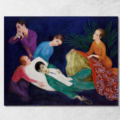 Il Dandy Morente Nils Dardel ndr44 quadro stampato su tela