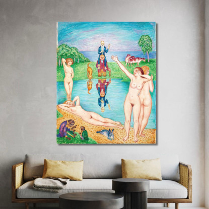 Il Ritorno Ai Campi Di Gioco Della Gioventù Nils Dardel ndr45 quadro stampato su tela