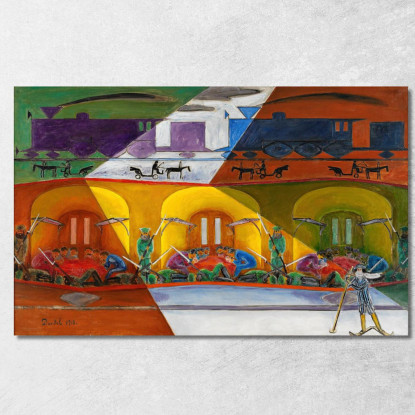 Il Treno Transiberiano Nils Dardel ndr48 quadro stampato su tela