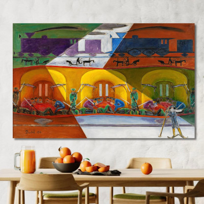 Il Treno Transiberiano Nils Dardel ndr48 quadro stampato su tela