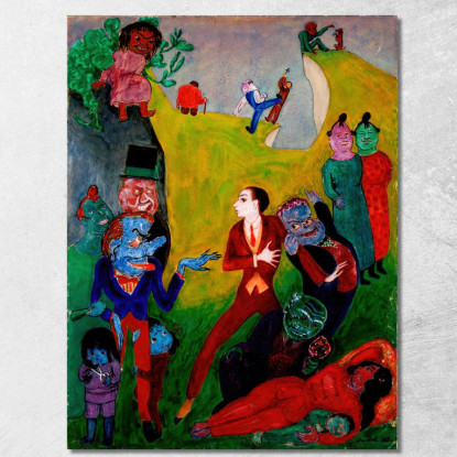 Senza Pietà Nils Dardel ndr52 quadro stampato su tela