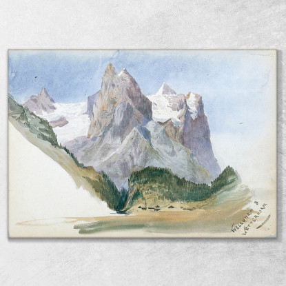 Cervino Dal Ghiacciaio Di Zmutt Zermatt John Singer Sargent jss164 quadro stampato su tela