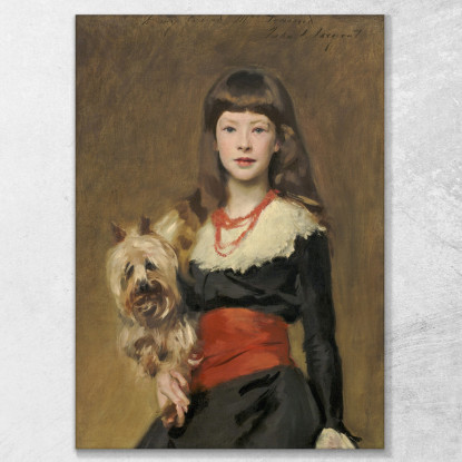 La Signorina Beatrice Townsend John Singer Sargent jss166 quadro stampato su tela