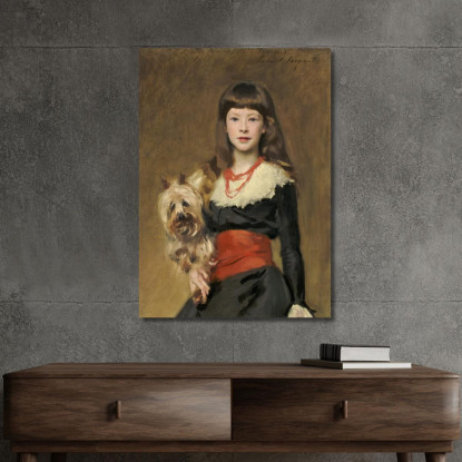 La Signorina Beatrice Townsend John Singer Sargent jss166 quadro stampato su tela