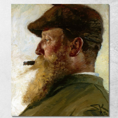 Christian Krohg Peder Severin Krøyer psk15 quadro stampato su tela
