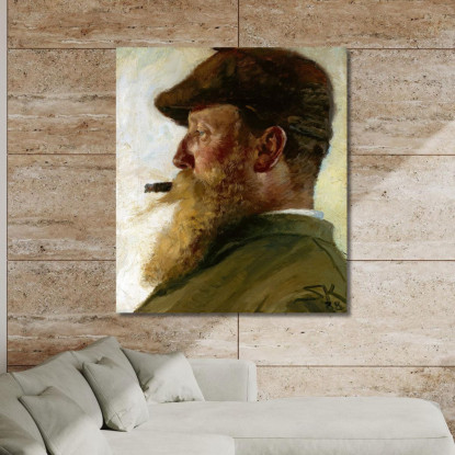 Christian Krohg Peder Severin Krøyer psk15 quadro stampato su tela