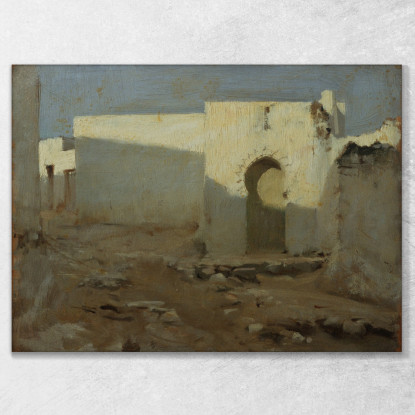 Edifici Moreschi Alla Luce Del Sole John Singer Sargent jss171 quadro stampato su tela