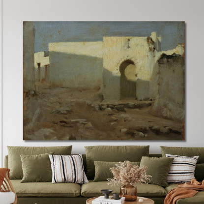 Edifici Moreschi Alla Luce Del Sole John Singer Sargent jss171 quadro stampato su tela