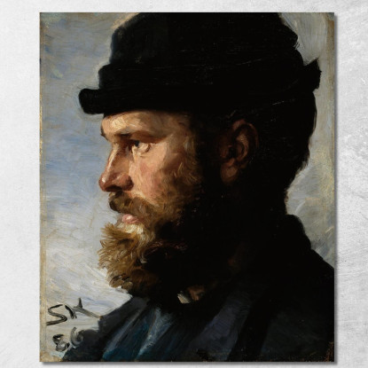 Michael Ancher Peder Severin Krøyer psk37 quadro stampato su tela