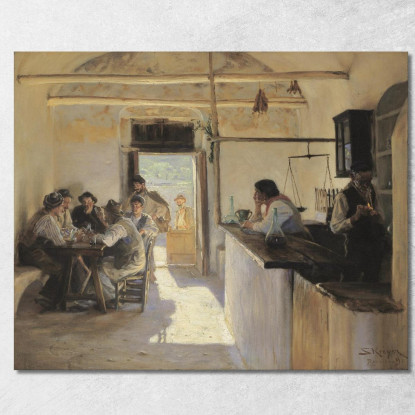 Osteria A Ravello Peder Severin Krøyer psk39 quadro stampato su tela