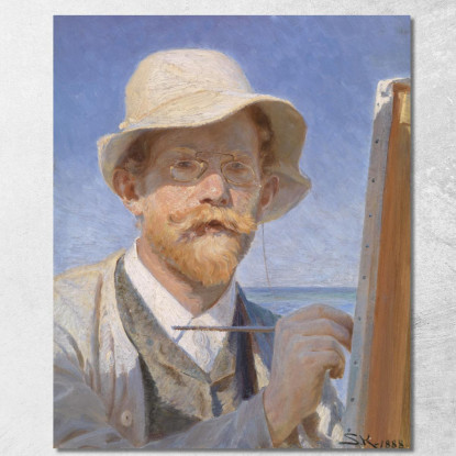 Autoritratto Peder Severin Krøyer psk51 quadro stampato su tela