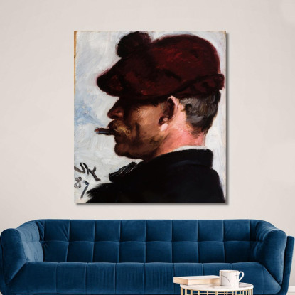 Thorvald Niss Peder Severin Krøyer psk61 quadro stampato su tela