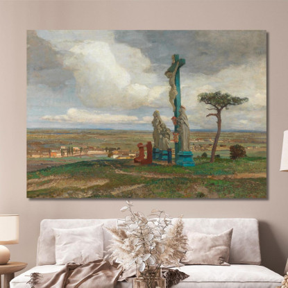 Un Gruppo Del Calvario Sull'Hochberg Vicino A Perchtoldsdorf Tina Blau tbl2 quadro stampato su tela