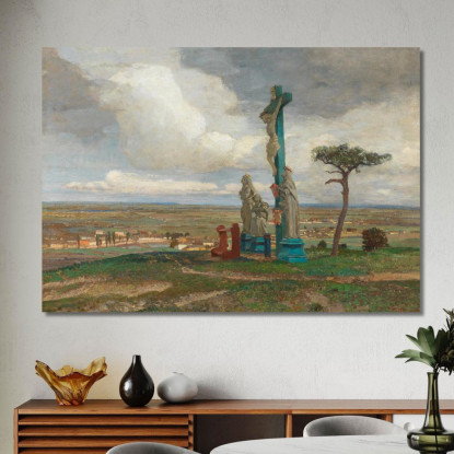 Un Gruppo Del Calvario Sull'Hochberg Vicino A Perchtoldsdorf Tina Blau tbl2 quadro stampato su tela