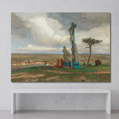 Un Gruppo Del Calvario Sull'Hochberg Vicino A Perchtoldsdorf Tina Blau tbl2 quadro stampato su tela