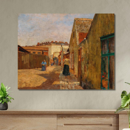 Un Vicolo Cieco A Vienna-Erdberg Tina Blau tbl4 quadro stampato su tela