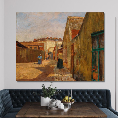 Un Vicolo Cieco A Vienna-Erdberg Tina Blau tbl4 quadro stampato su tela