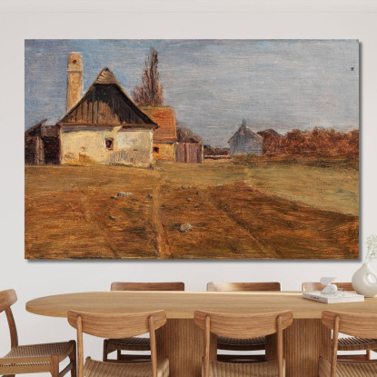 Una Scena A Mannswörth Sul Danubio Tina Blau tbl7 quadro stampato su tela