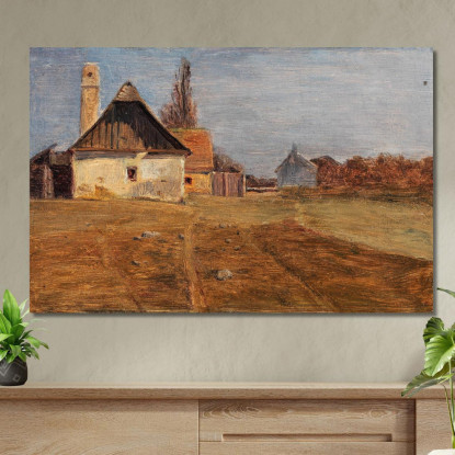 Una Scena A Mannswörth Sul Danubio Tina Blau tbl7 quadro stampato su tela