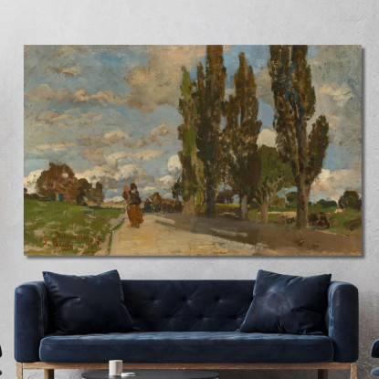 Una Strada A Rothenburg Tina Blau tbl8 quadro stampato su tela