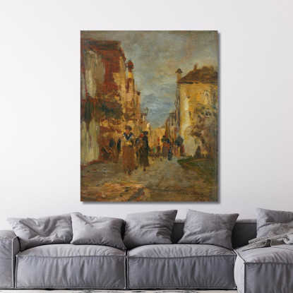 Una Via Di Città Tina Blau tbl9 quadro stampato su tela