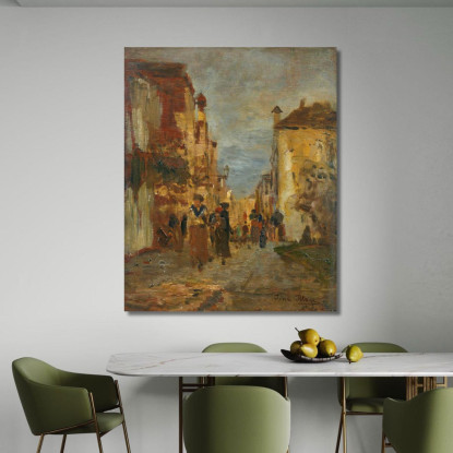 Una Via Di Città Tina Blau tbl9 quadro stampato su tela