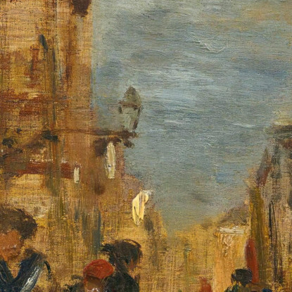 Una Via Di Città Tina Blau tbl9 quadro stampato su tela