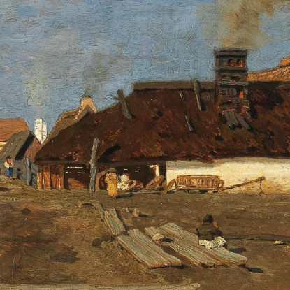 Una Strada Di Campagna A Szolnok Tina Blau tbl10 quadro stampato su tela