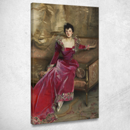 La Signora Hugh Hammersley John Singer Sargent jss181 quadro stampato su tela